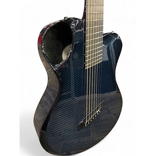 Used Emerald X20-7 Blue Carbon Fiber Acoustic Electric Guitar