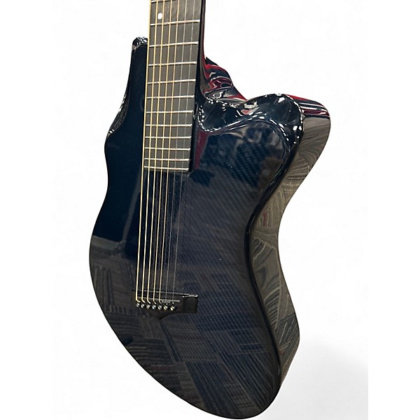 Used Emerald X20-7 Blue Carbon Fiber Acoustic Electric Guitar