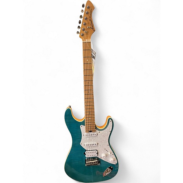 Used Aria PRO II FULLERTON Turquoise Solid Body Electric Guitar