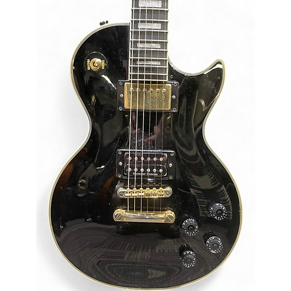 Used Epiphone Les Paul Custom Black Solid Body Electric Guitar