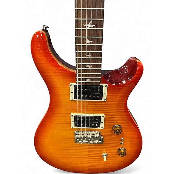 Used PRS SE Custom 24 2 Color Sunburst Solid Body Electric Guitar