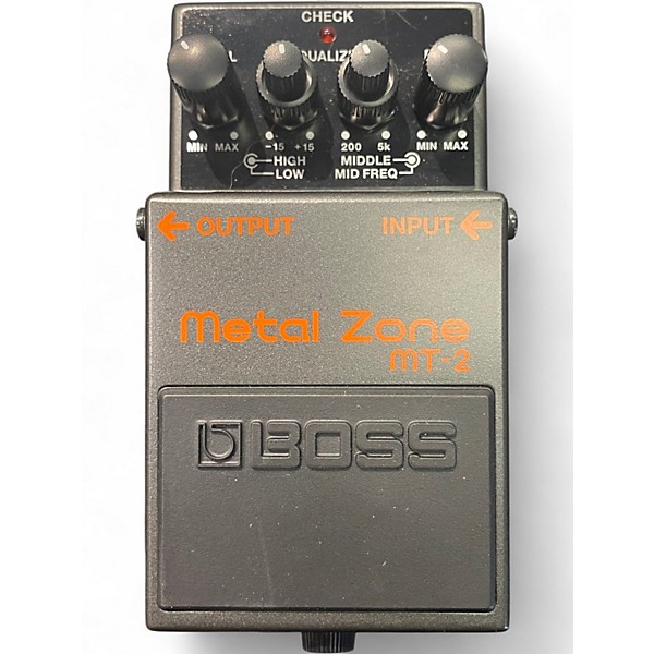 Used BOSS MT2 Metal Zone Distortion Effect Pedal