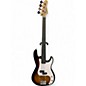 Used Glarry FRETLESS BASS 2 Color Sunburst Electric Bass Guitar thumbnail