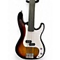 Used Glarry FRETLESS BASS 2 Color Sunburst Electric Bass Guitar