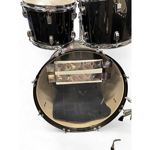 Used Ludwig 5 Piece BACKBEAT Black Drum Kit