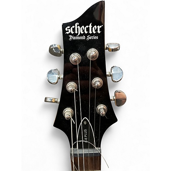Used Schecter Guitar Research C-6 Plus 3 Color Sunburst Solid Body Electric Guitar