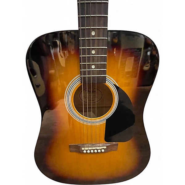 Used Fender FA100 3 Color Sunburst Acoustic Guitar