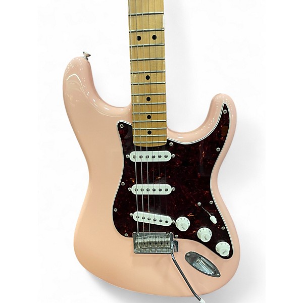 Used Fender LIMITED EDITION PLAYER STRATOCASTER Shell Pink Solid Body Electric Guitar