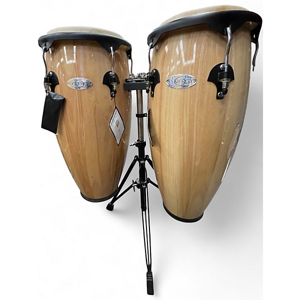 Used Toca 10in Synergy Wood Conga Set Natural Drum