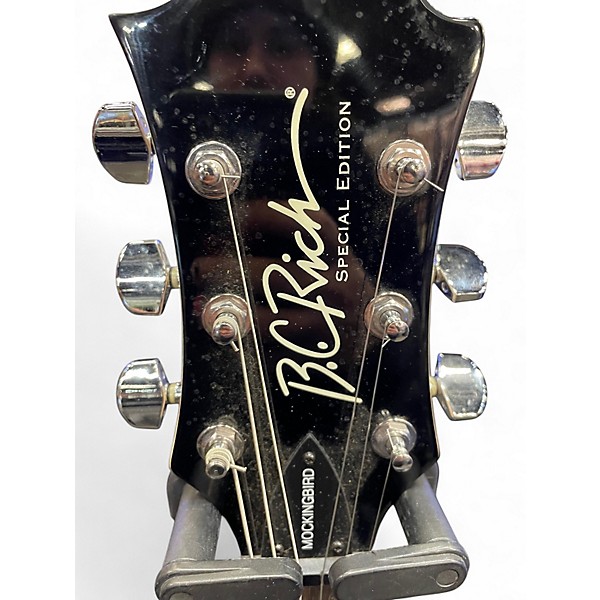 Used B.C. Rich mocking bird evil edge Black Solid Body Electric Guitar