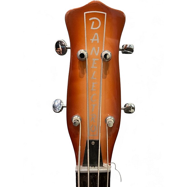 Used Danelectro longhorn 3 Color Sunburst Electric Bass Guitar