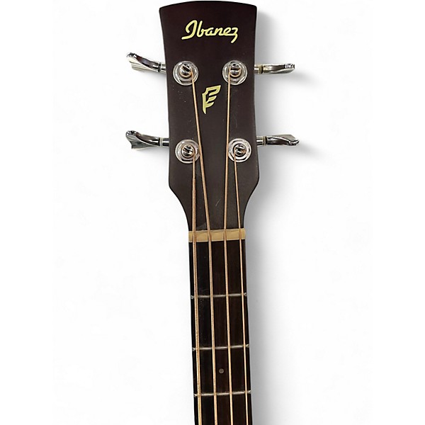 Used Ibanez pcbe12mh-opn 3u-01 OPEN PORE MAHOGANY Acoustic Bass Guitar
