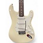 Used 2000s Squier Deluxe Stratocaster Olympic White Solid Body Electric Guitar thumbnail