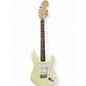 Used 2000s Squier Deluxe Stratocaster Olympic White Solid Body Electric Guitar