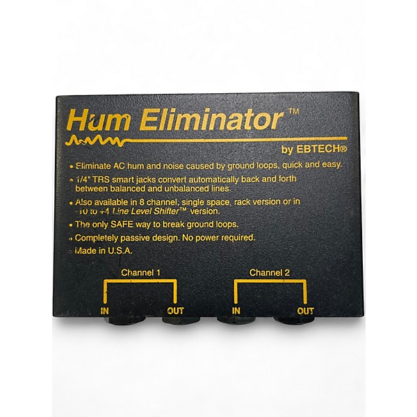 Used 2017 Ebtech 2-Channel Hum Eliminator