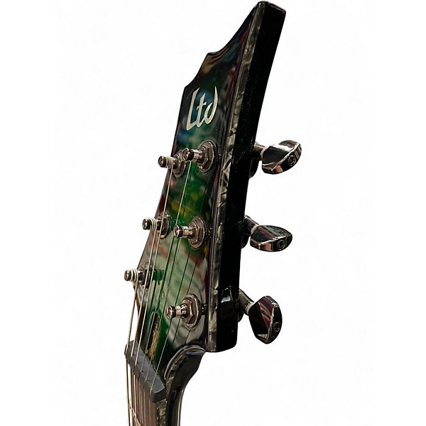 Used Ltd H330FM Flamed Green Burst  Solid Body Electric Guitar