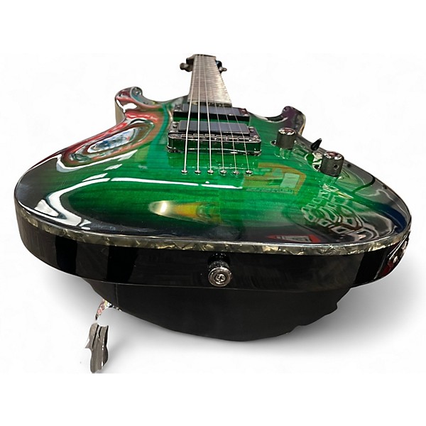 Used Ltd H330FM Flamed Green Burst  Solid Body Electric Guitar