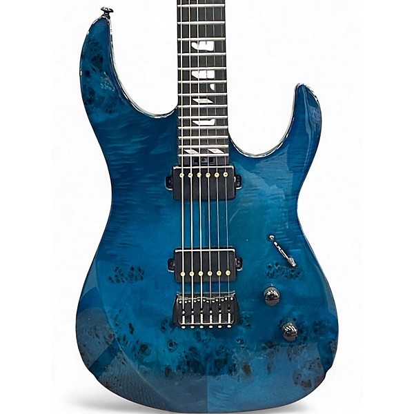 Used 2025 Legator Ninja N6SS Blue Burl Solid Body Electric Guitar