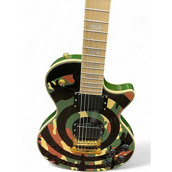 Used Firefly BULLSEYE CAMO LP Camo Bullseye Solid Body Electric Guitar