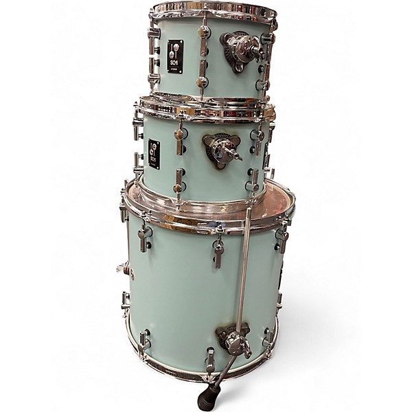 Used SONOR 4 Piece SQ1 4PC KIT Seafoam Green Drum Kit