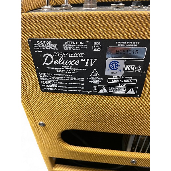 Used Fender Limited Edition Hot Rod Deluxe IV 40W 1x12 Tube Guitar Combo Amp