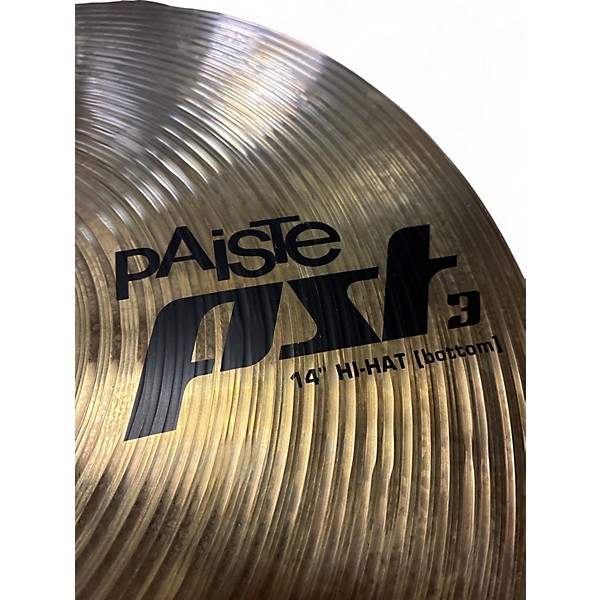 Used Paiste 14in PST3 Hi Hat Pair Cymbal