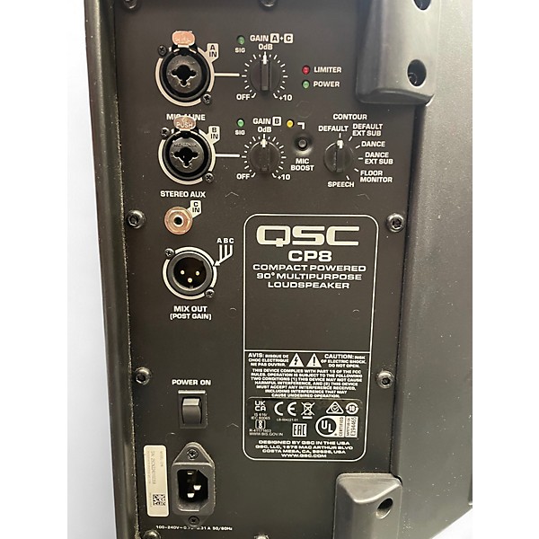 Used QSC CP8 Powered Speaker