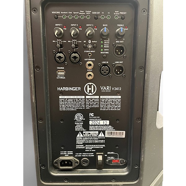 Used Harbinger VARI 3412 Powered Speaker