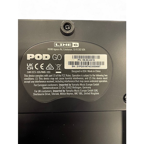 Used Line 6 POD GO Effect Processor