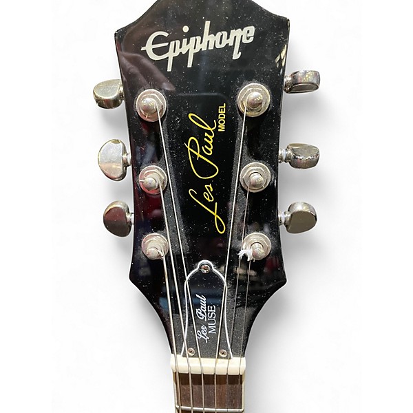 Used Epiphone Les Paul Muse Metallic Green Solid Body Electric Guitar