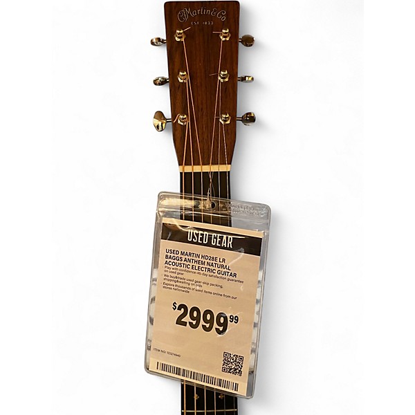 Used Martin HD28E LR BAGGS ANTHEM Natural Acoustic Electric Guitar