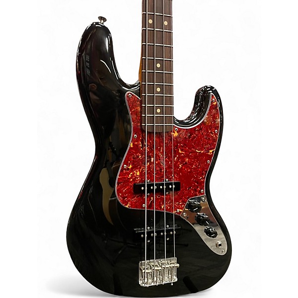Used Fender Vintera 60s Jazz Bass Black Electric Bass Guitar