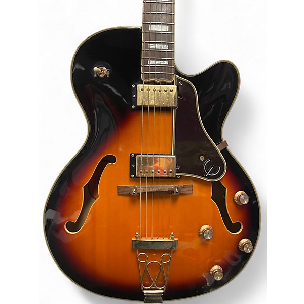 Used Epiphone Emperor II Joe Pass Signature 2 Tone Sunburst Hollow Body Electric Guitar