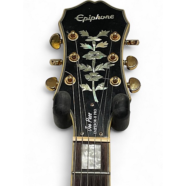 Used Epiphone Emperor II Joe Pass Signature 2 Tone Sunburst Hollow Body Electric Guitar