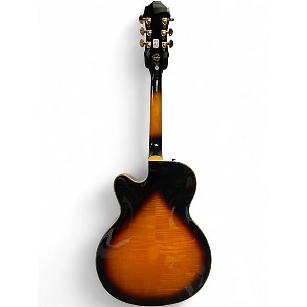 Used Epiphone Emperor II Joe Pass Signature 2 Tone Sunburst Hollow Body Electric Guitar