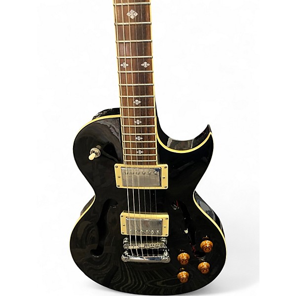 Used Xaviere PRO XV550 Black Hollow Body Electric Guitar