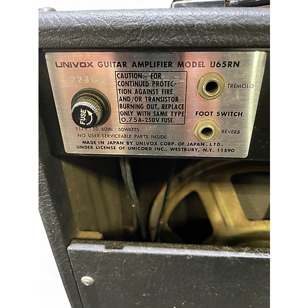 Used 1970s Univox U65RN AMPLIFIER Guitar Combo Amp