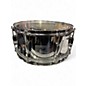 Used Pearl 14in STEEL SHELL SNARE Chrome Silver Drum thumbnail