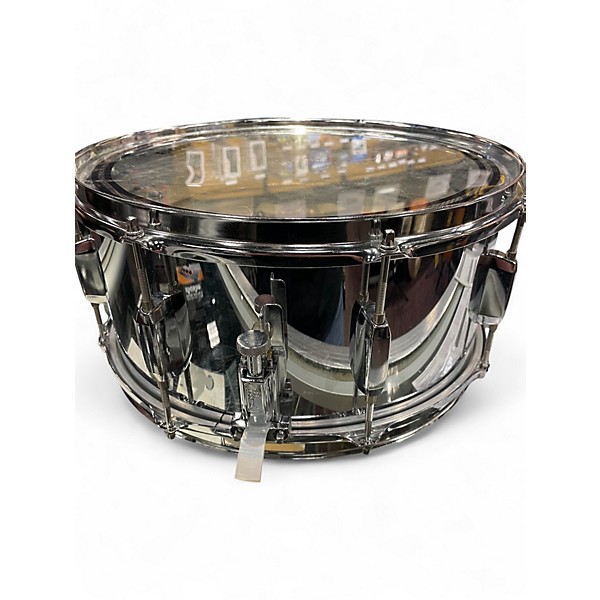 Used Pearl 14in STEEL SHELL SNARE Chrome Silver Drum