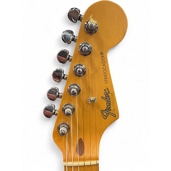 Used Fender JAPANESE STRATOCASTER Black Solid Body Electric Guitar