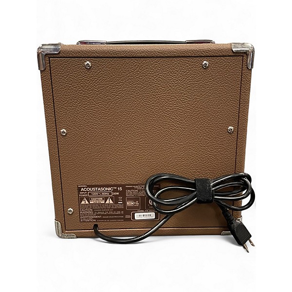 Used Fender Acoustasonic 15 Acoustic Guitar Combo Amp