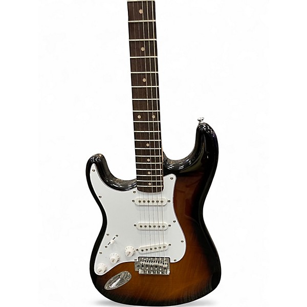 Used Squier Affinity Stratocaster Left Handed Brown Sunburst Electric Guitar