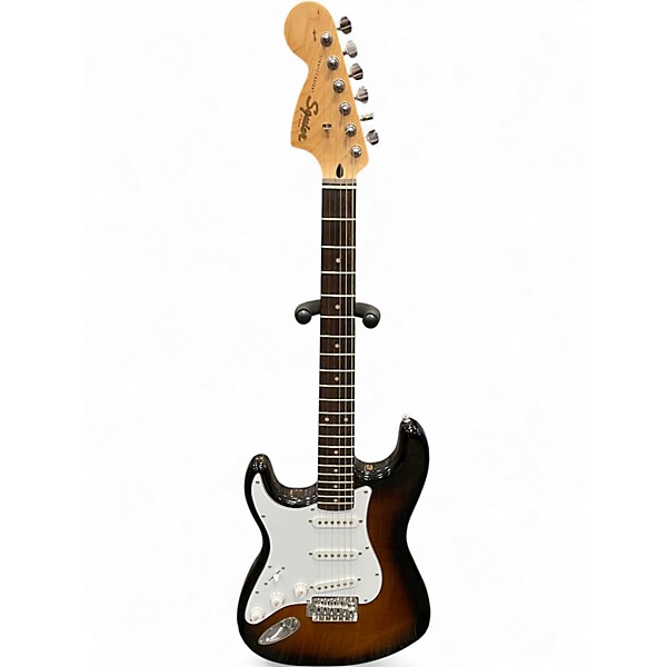 Used Squier Affinity Stratocaster Left Handed Brown Sunburst Electric Guitar