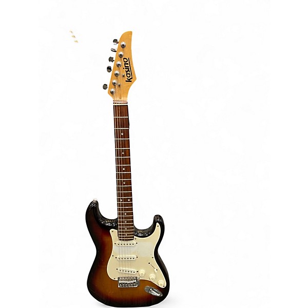 Used Kustom Kasino Electric Guitar Brown Sunburst Solid Body Electric Guitar