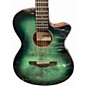 Used Ibanez AEG70 Flamed Green Burst  Acoustic Electric Guitar