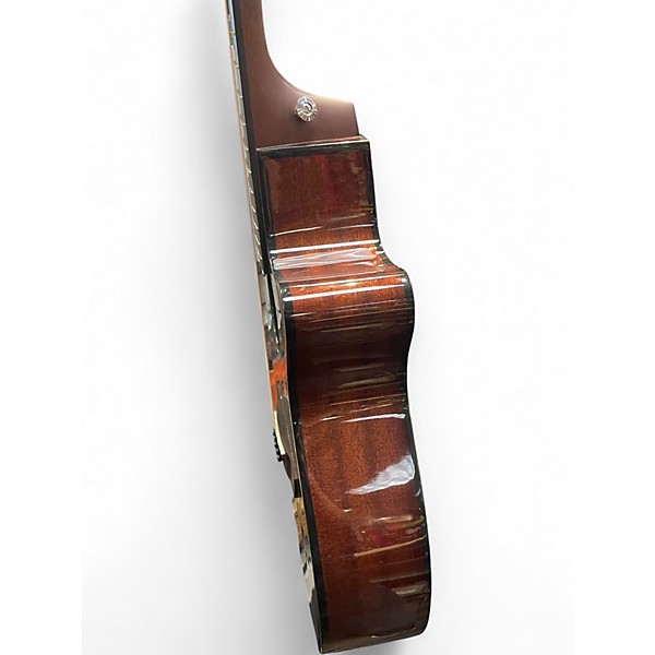 Used Ibanez AEG70 Flamed Green Burst  Acoustic Electric Guitar