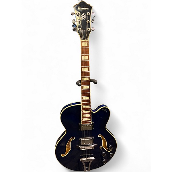 Used Ibanez AFS75T Artcore Trans Blue Hollow Body Electric Guitar