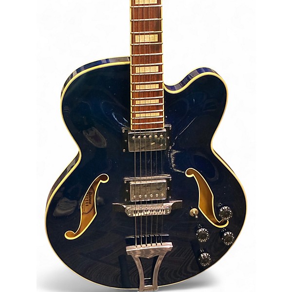 Used Ibanez AFS75T Artcore Trans Blue Hollow Body Electric Guitar