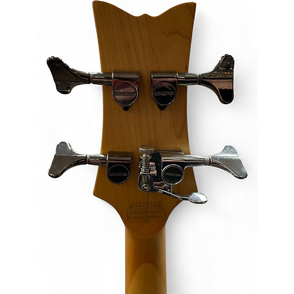 Used Schecter Guitar Research Stiletto Extreme 4 String Red Electric Bass Guitar