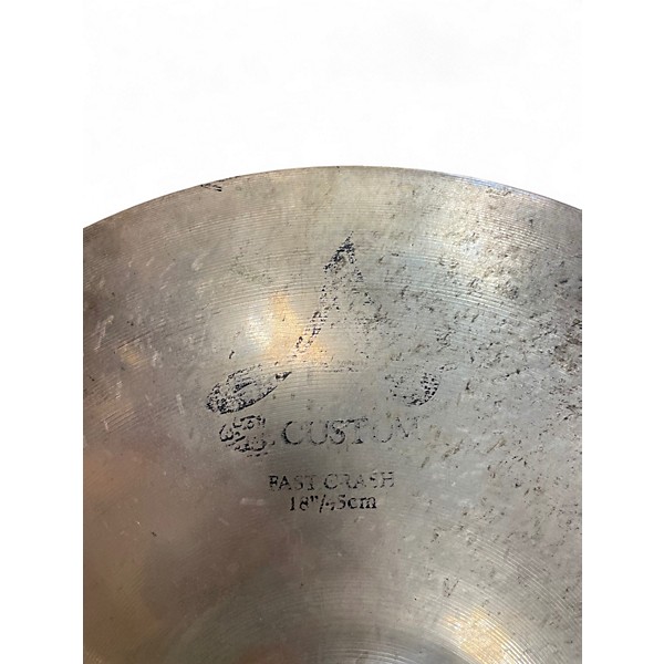 Used Zildjian 18in A Custom Fast Crash Cymbal